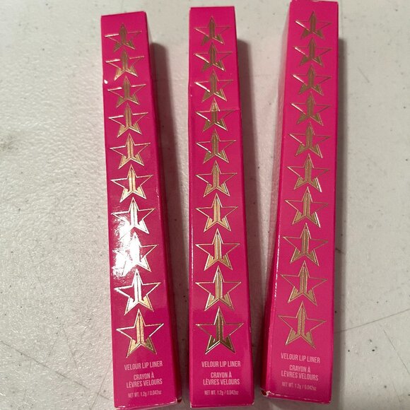 JEFFREE STAR VELOUR LIP LINER PENCIL - 3 PACK - NEW - Picture 1 of 4
